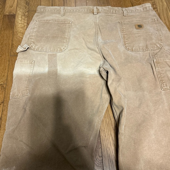 Vintage Carhartt Pants Mens 44x30 Brown Carpenter Workwear Made in USA 80s B11 - Picture 5 of 7